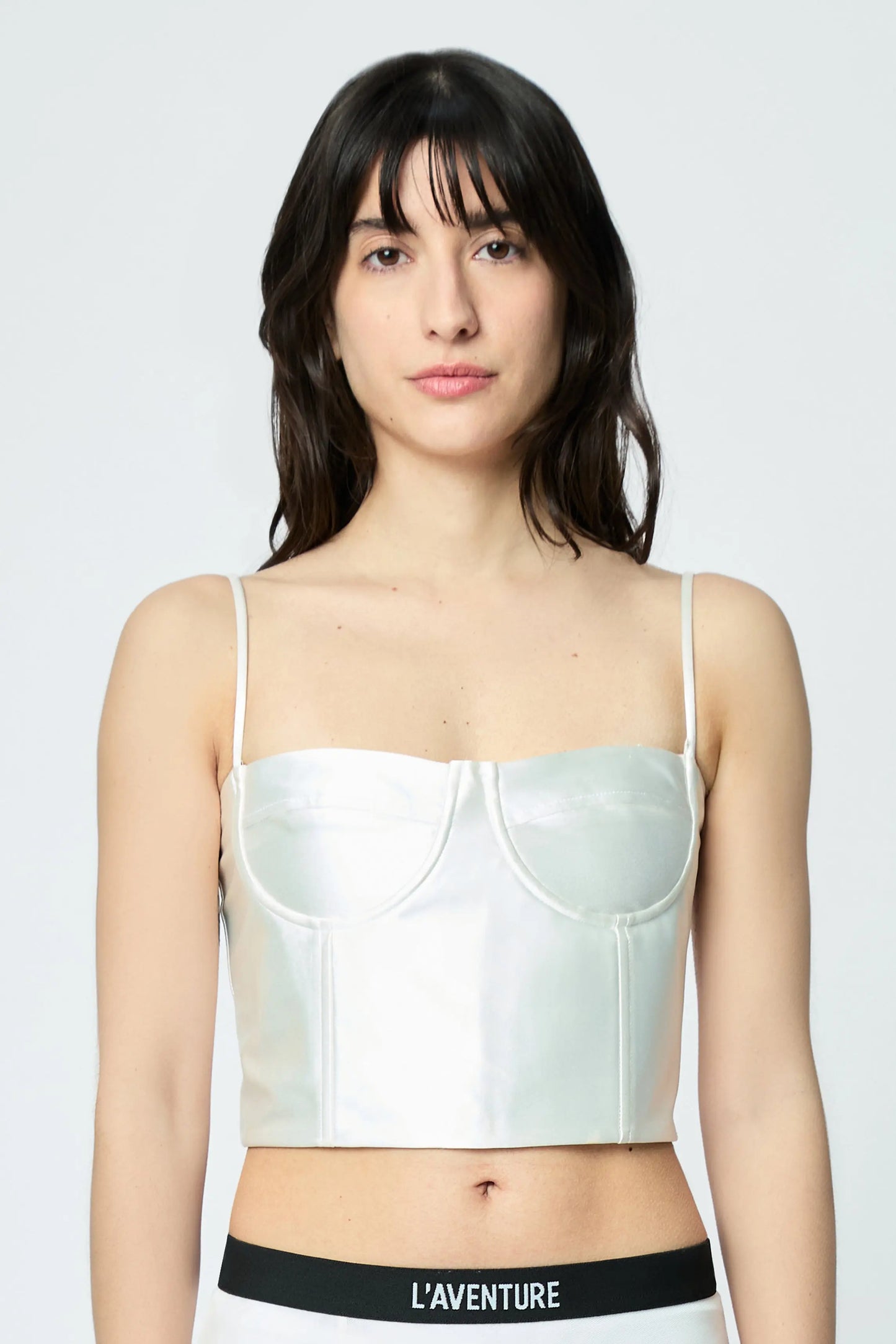 Bustier L'AVENTURE color blanco satin