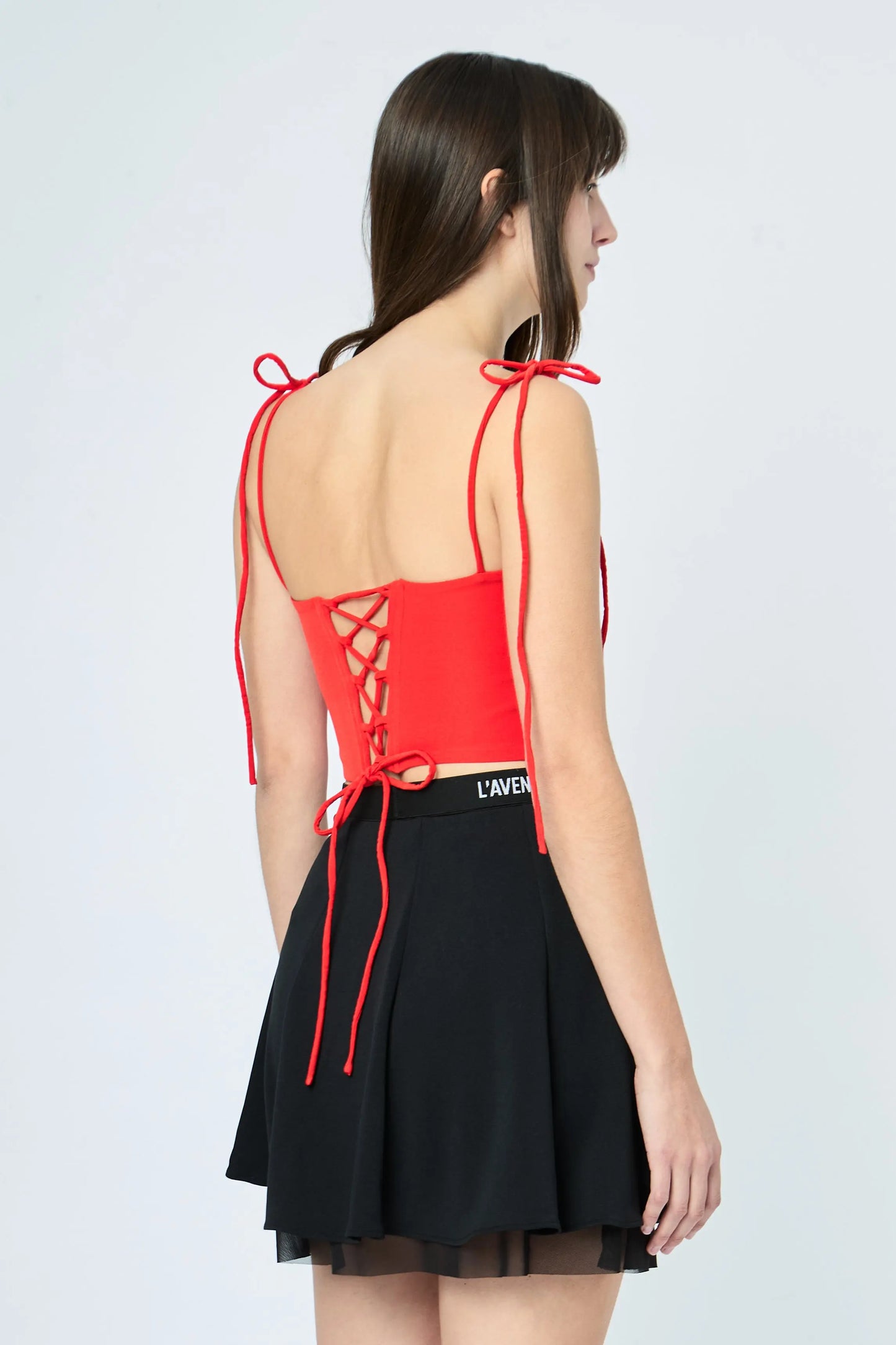 Bustier L'AVENTURE color rojo clásico