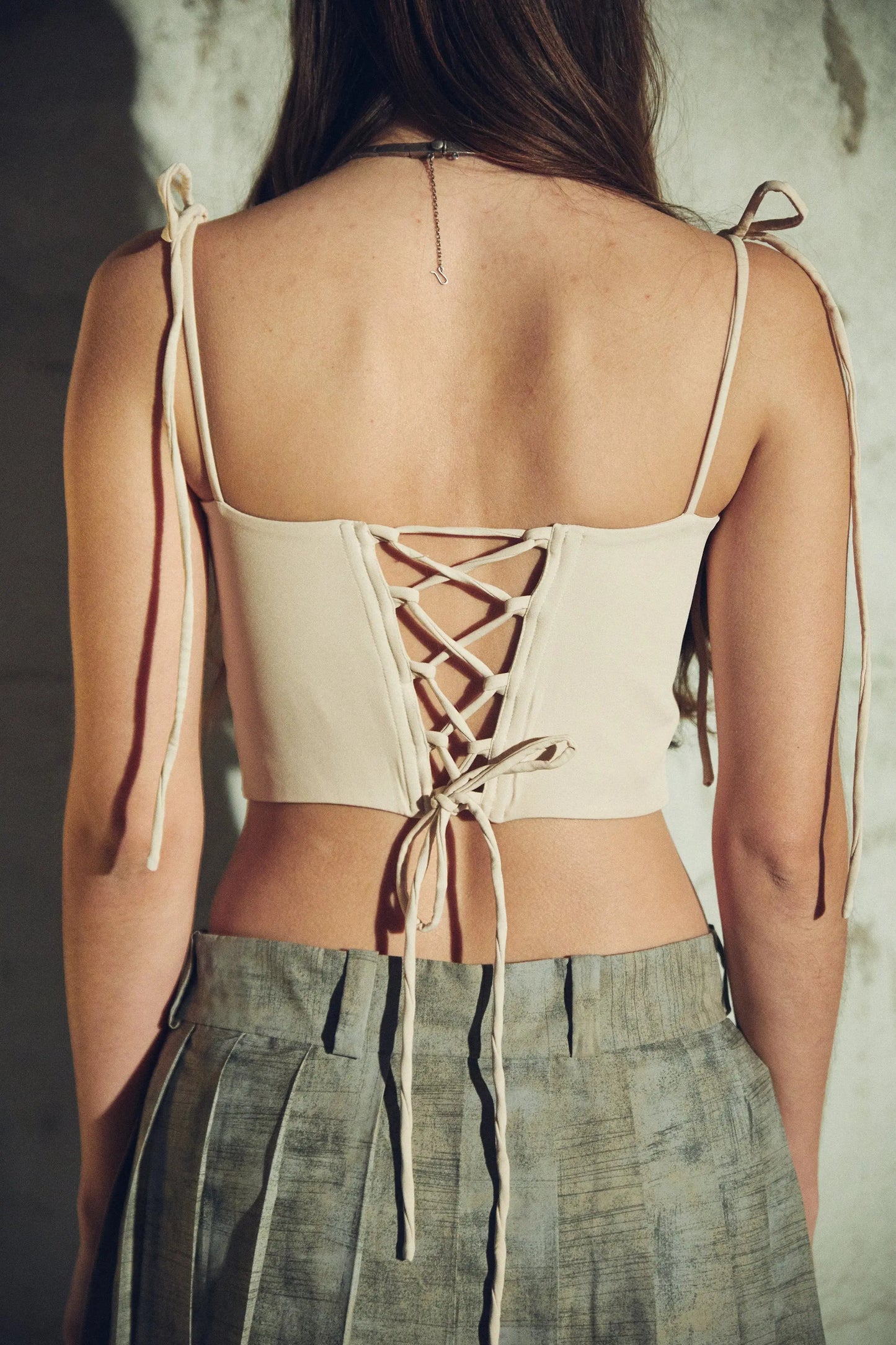 Bustier L'AVENTURE color arena espalda