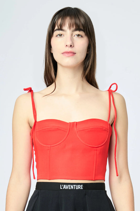 Bustier L'AVENTURE color rojo