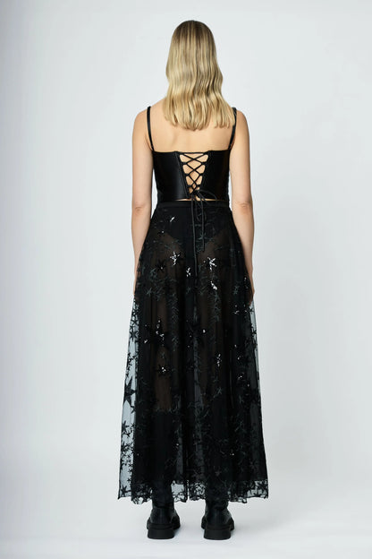 FALDA LARGA BORDADA STARS - L'AVENTURE Argentina