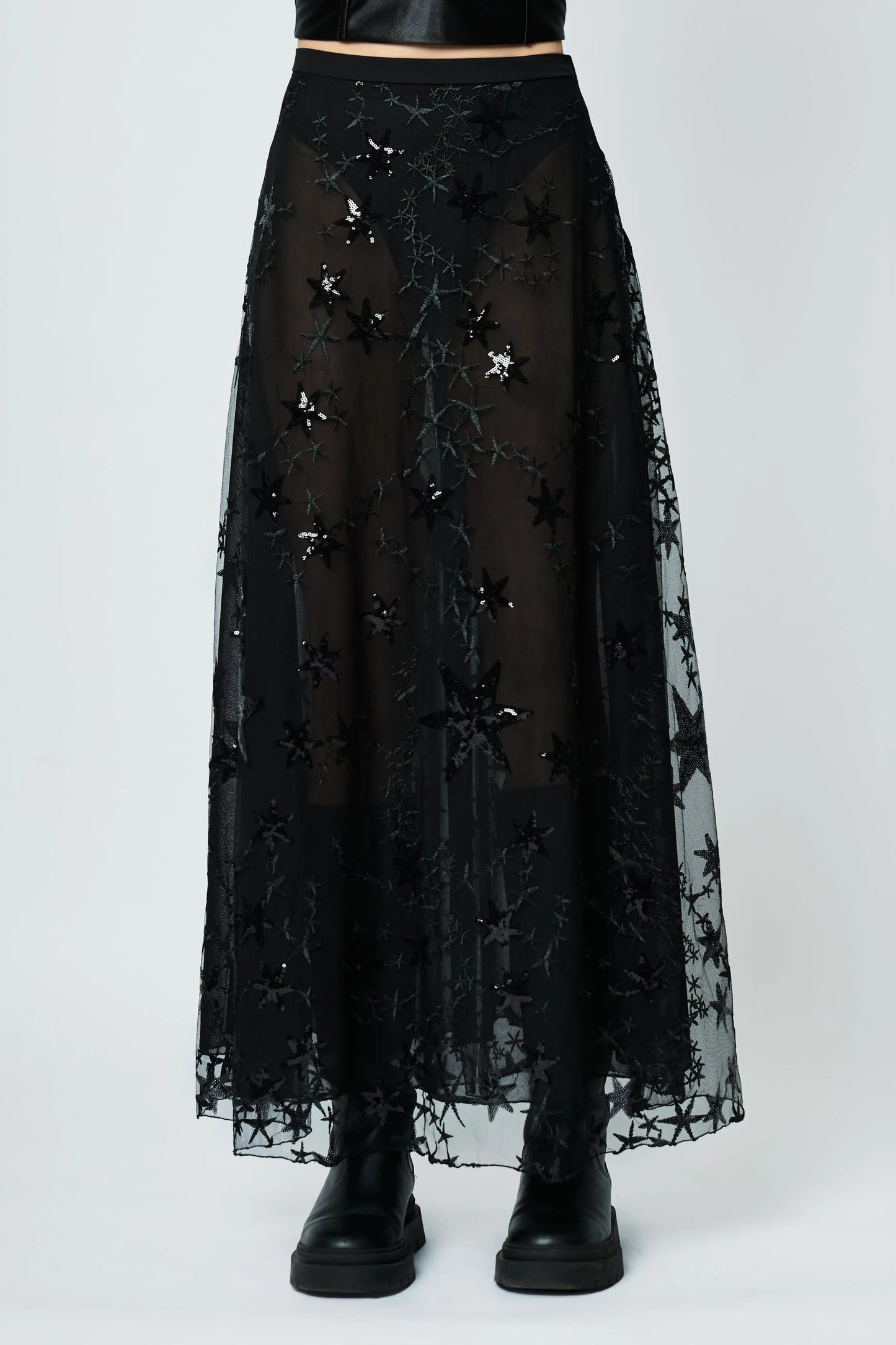 FALDA LARGA BORDADA STARS - L'AVENTURE Argentina