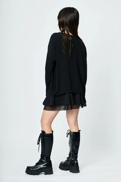 REMERA BORDADA L'AVENTURE ÉTERNELLE NEGRA - L'AVENTURE Argentina