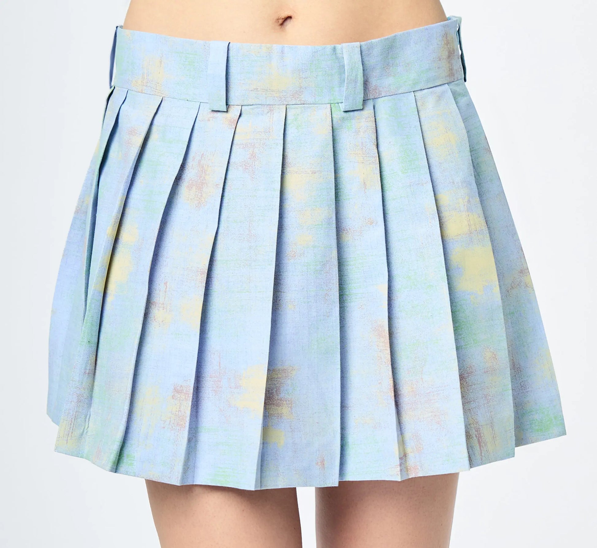 FALDA TABLEADA CELESTE - L'AVENTURE Argentina