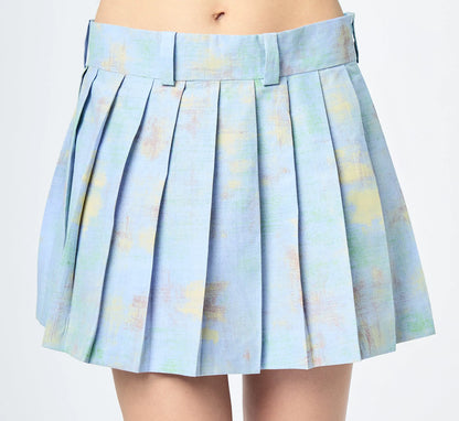 FALDA TABLEADA CELESTE - L'AVENTURE Argentina