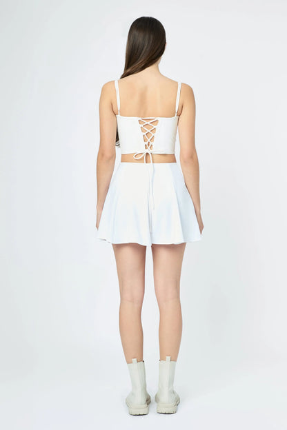 FALDA MINI CLASSIC BLANCA - L'AVENTURE Argentina